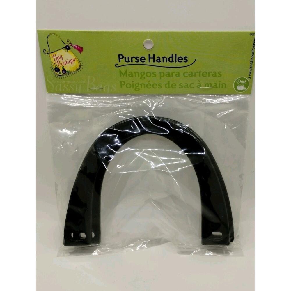 Bag Boutique Purse Handles Black Acrylic Plastic Hook Create Your Own Sassy Bag